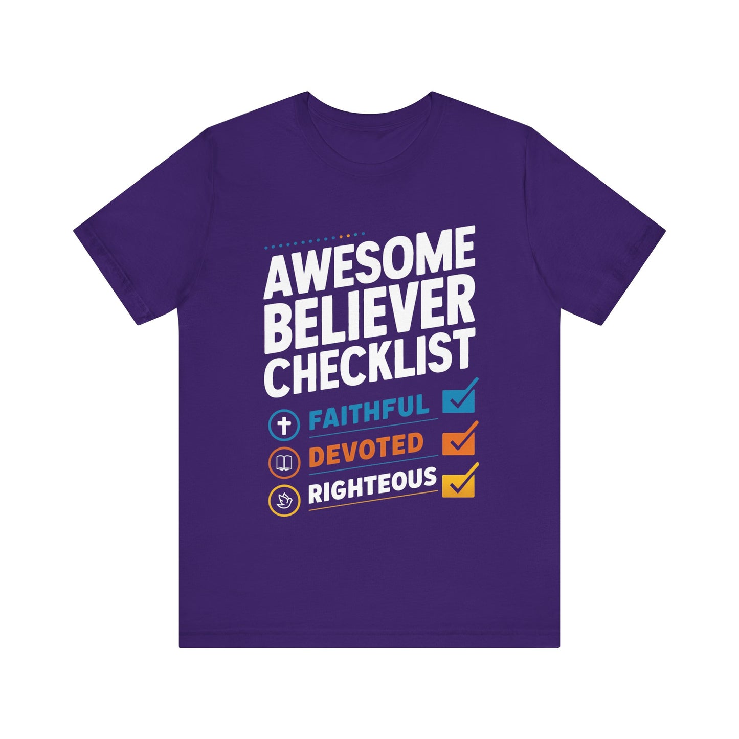 Awesome Believer Checklist - Short Sleeve Tee