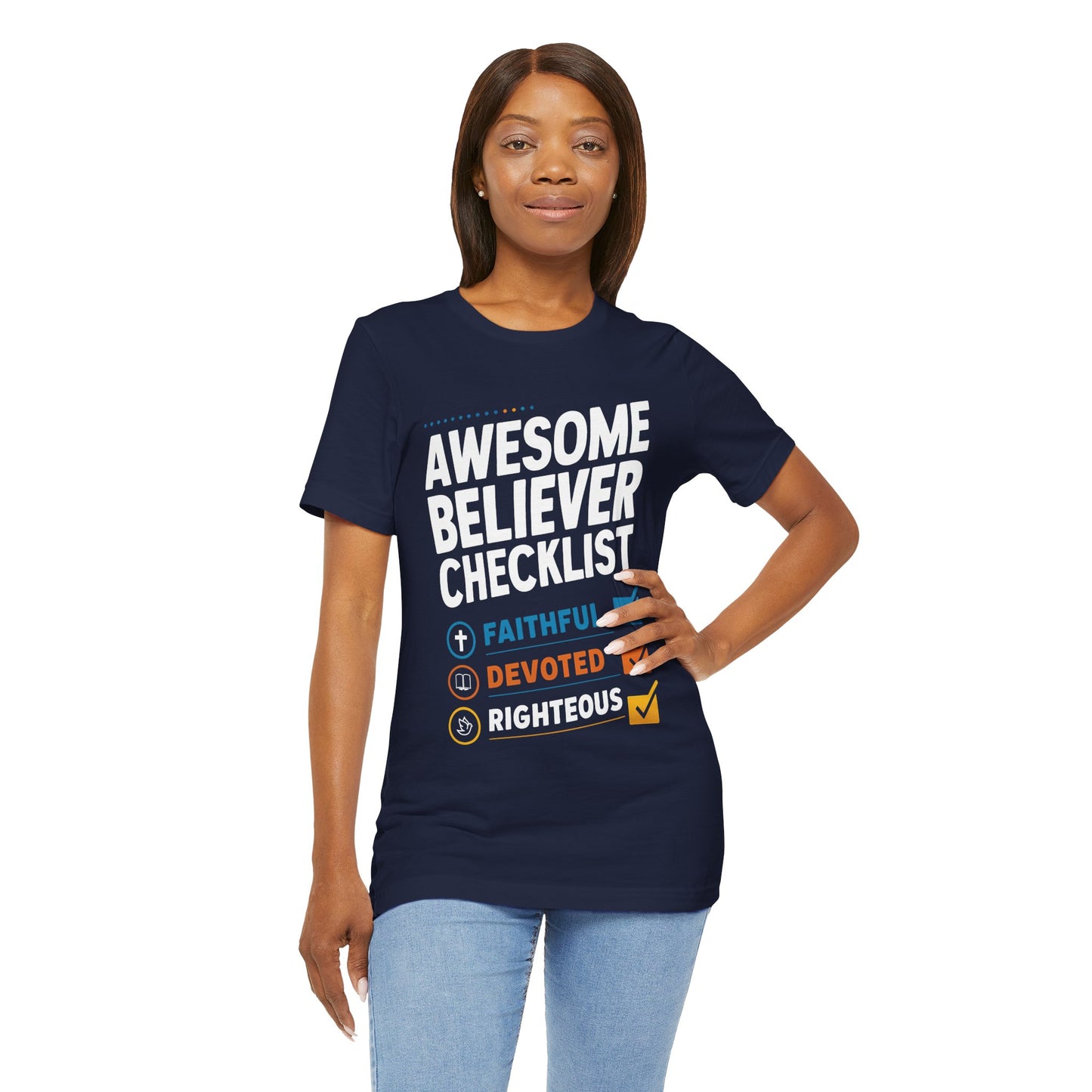 Awesome Believer Checklist - Short Sleeve Tee