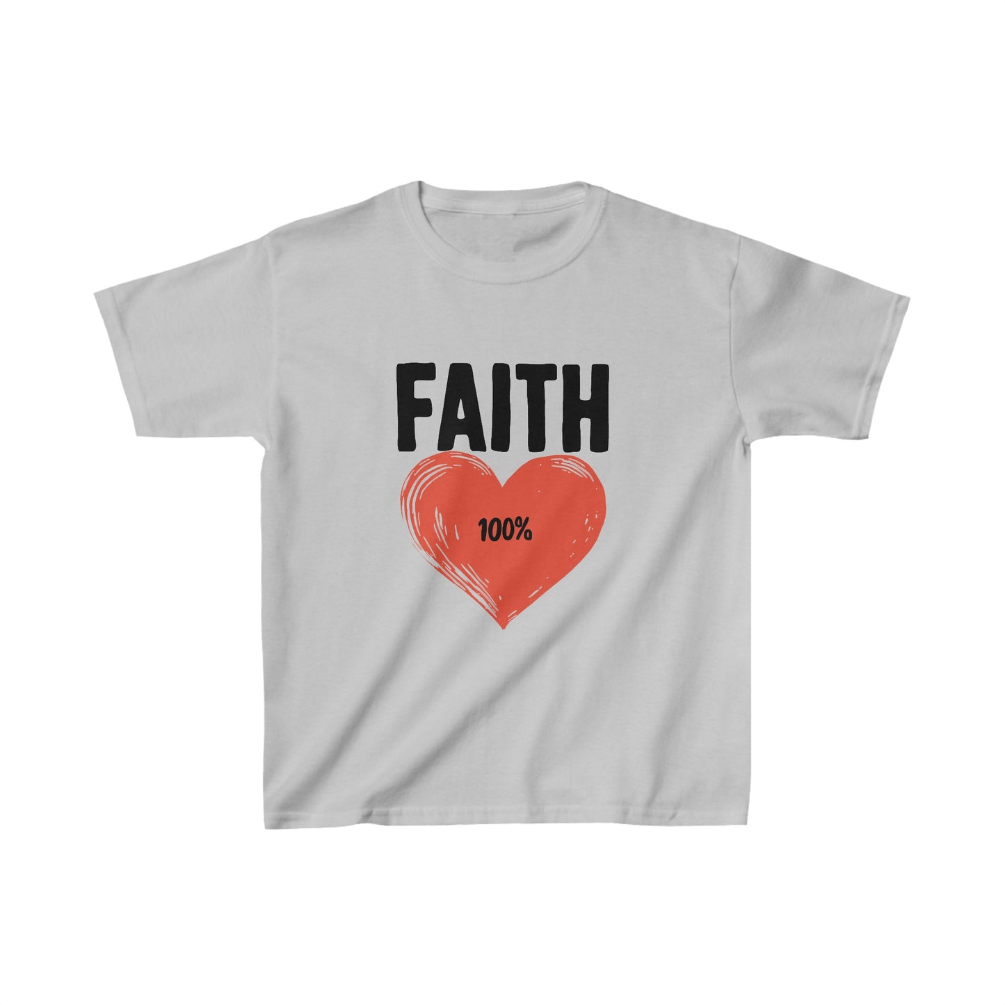 Faith 100% - Kids Heavy Cotton™ Tee