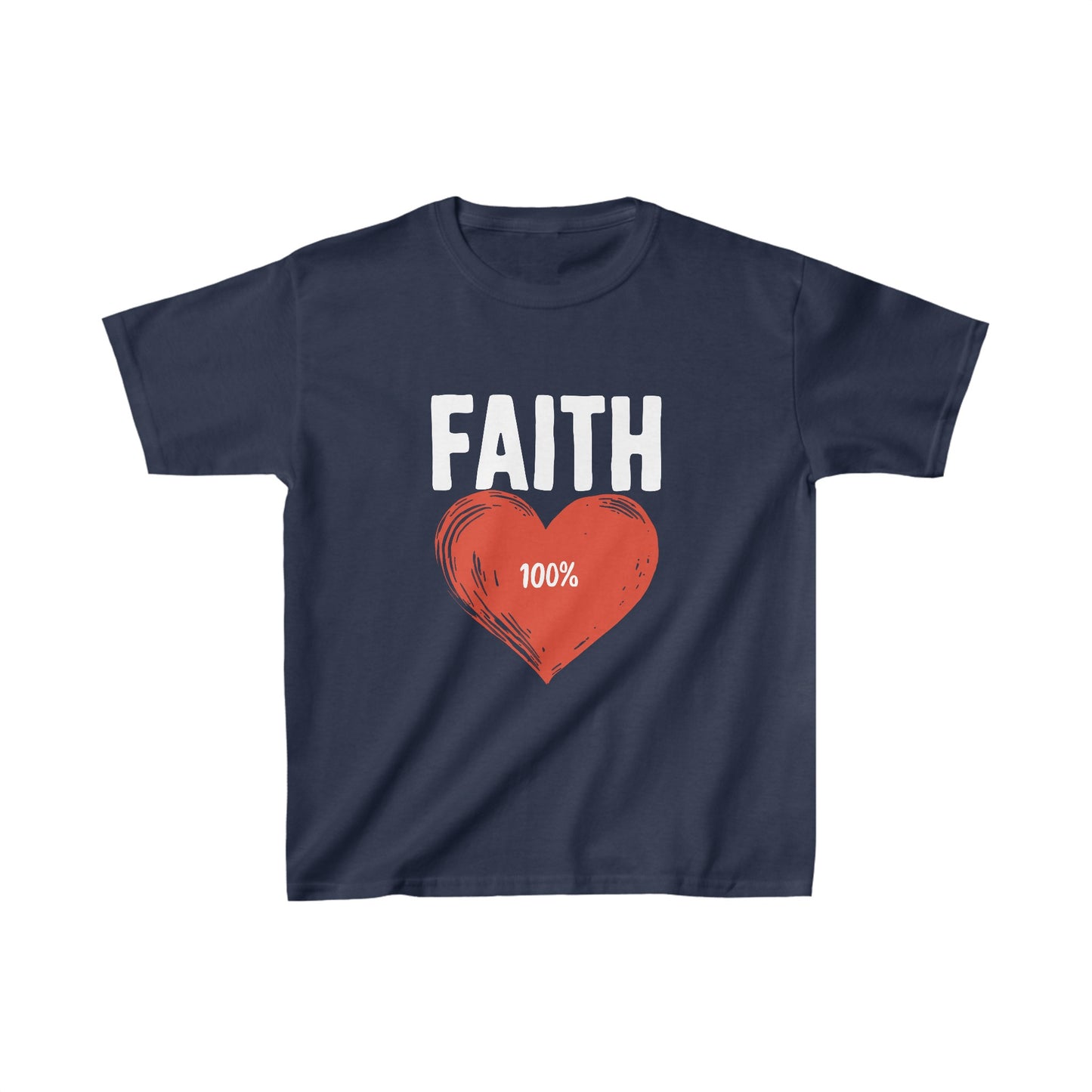 Faith 100% - Kids Heavy Cotton™ Tee